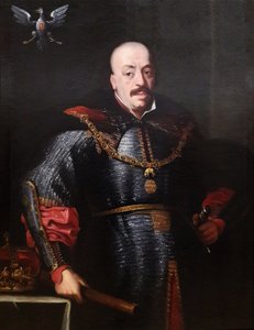 Portret van koning Jan II Casimir in maliënkolder door Anonymous